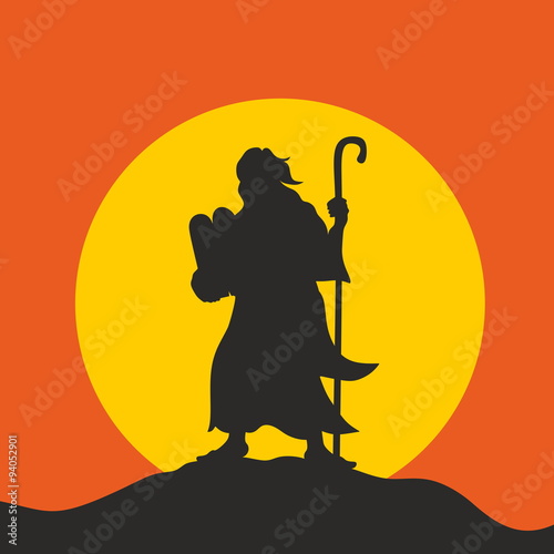 Moses and the ten commandments