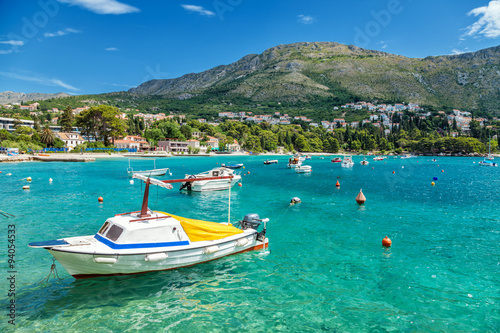Coastal town Mliny located close to Dubrovnik, Croatia