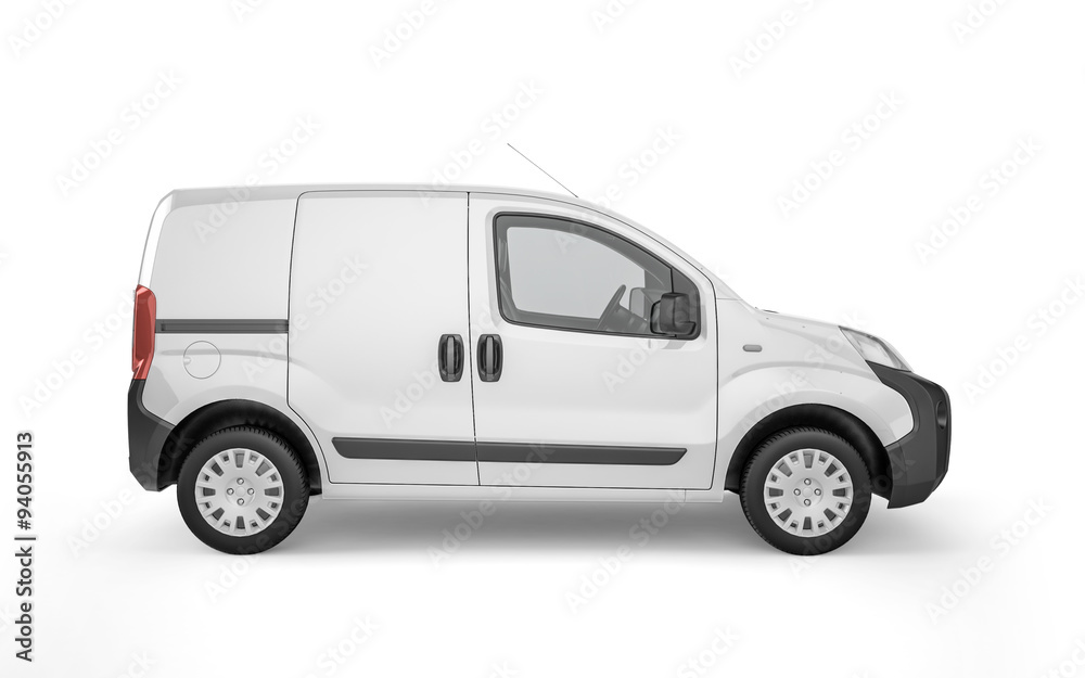 Pickup car on white background mock up