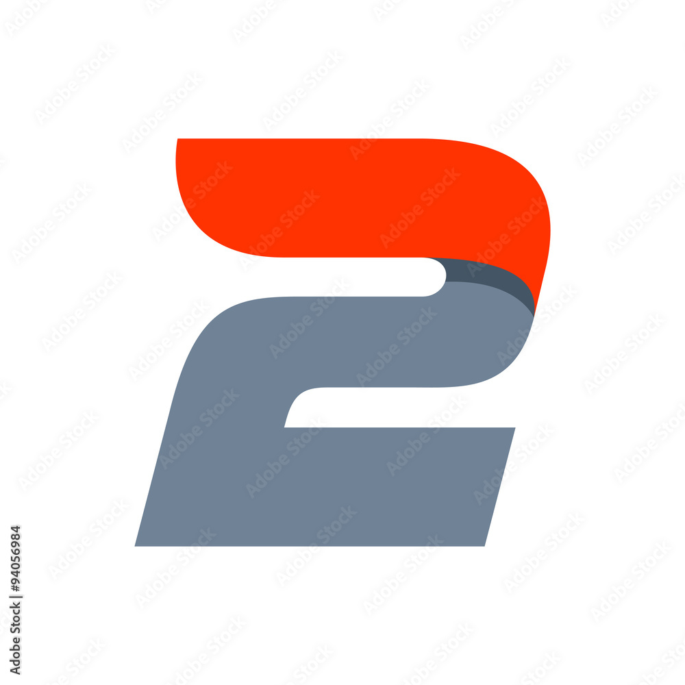 Obraz premium Number two logo
