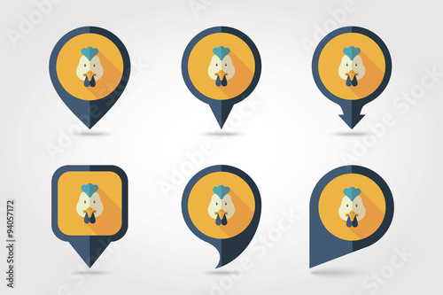 Free Download Chicken mapping pins icons - GFXLoad