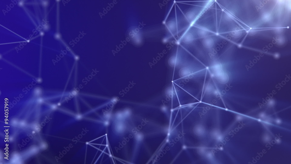 Network animation. Seamless loop Network animation. Seamless loop