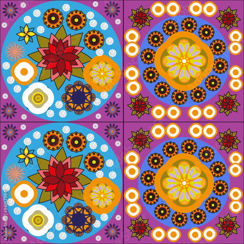 Abstract floral pattern.