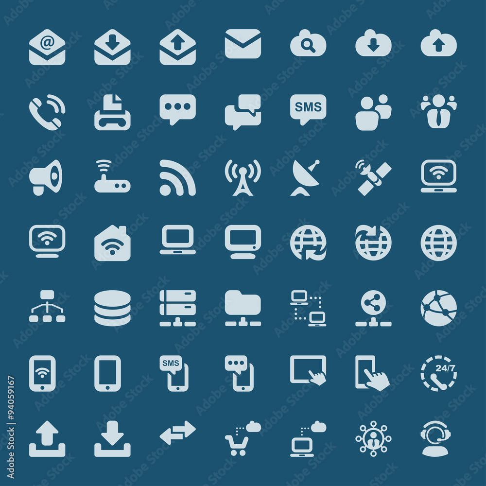 iconset communication blue iconset communication blue