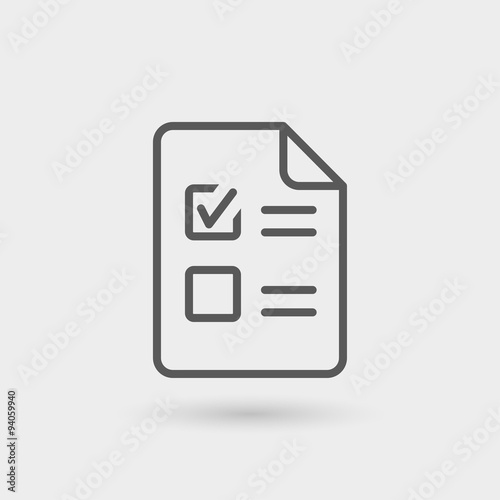 wish list thin line icon