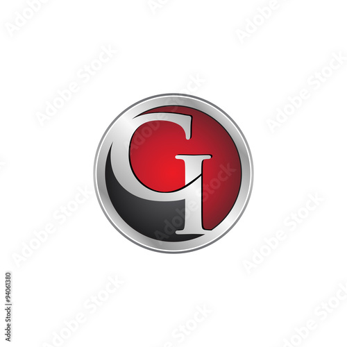 CI initial circle logo red