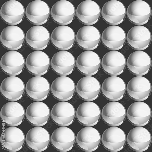 3d Silver pearls pattern