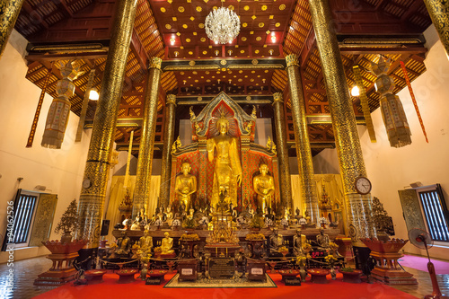 Interior of Wat Chedi Luang, Chiang Mai, Thailand