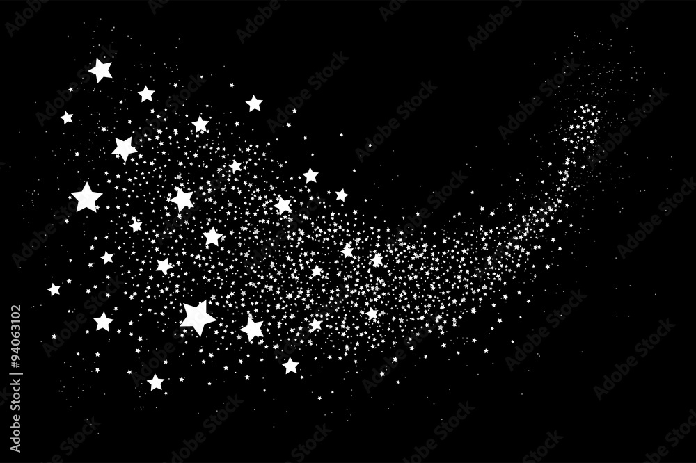 Glittering star dust circle - obrazy, fototapety, plakaty 