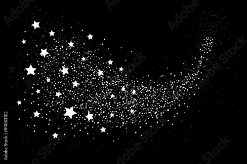 Glittering star dust circle