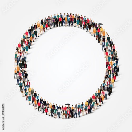group  people  shape   circle
