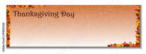 Thanksgiving day vector banner