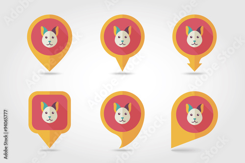 Free Download Cat mapping pins icons - GFXLoad
