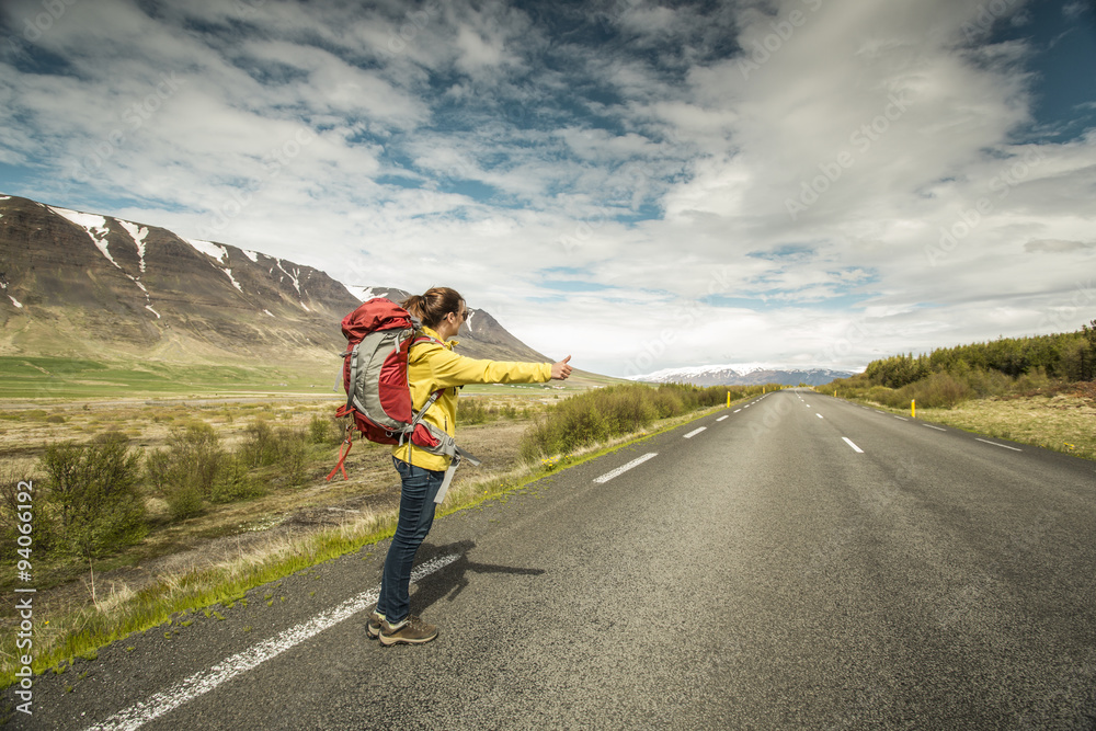 Obraz premium Backpacker Tourist