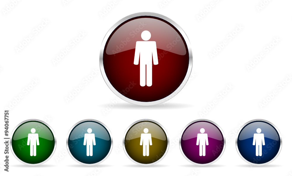 male vector icon set male vector icon set