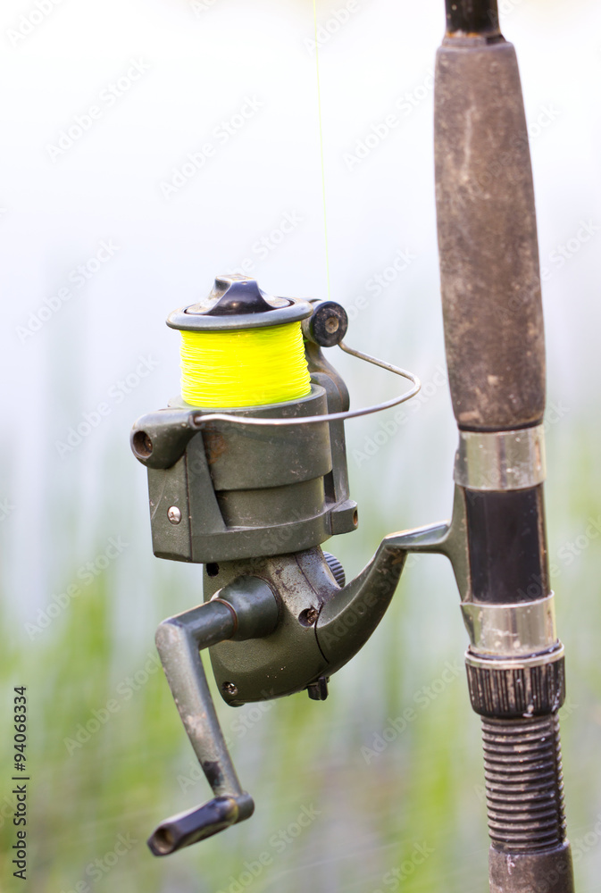Close up of fishing rod. Close up of fishing rod.