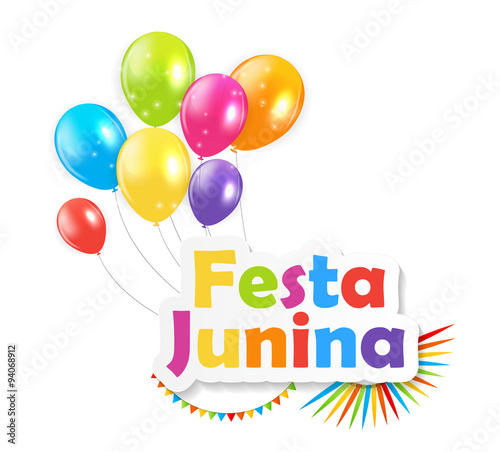 Festa Junina Background Vector Illustration