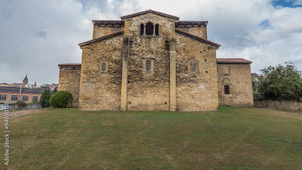 San Julian de los Prados in Oviedo, Spain. Part of a World Heritage Site on the Camino Primitivo San Julian de los Prados in Oviedo, Spain. Part of a World Heritage Site on the Camino Primitivo