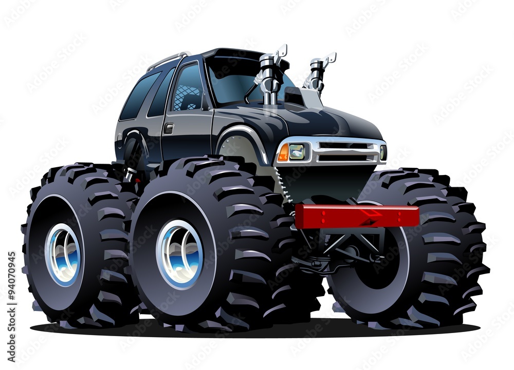 Obraz premium Cartoon Monster Truck