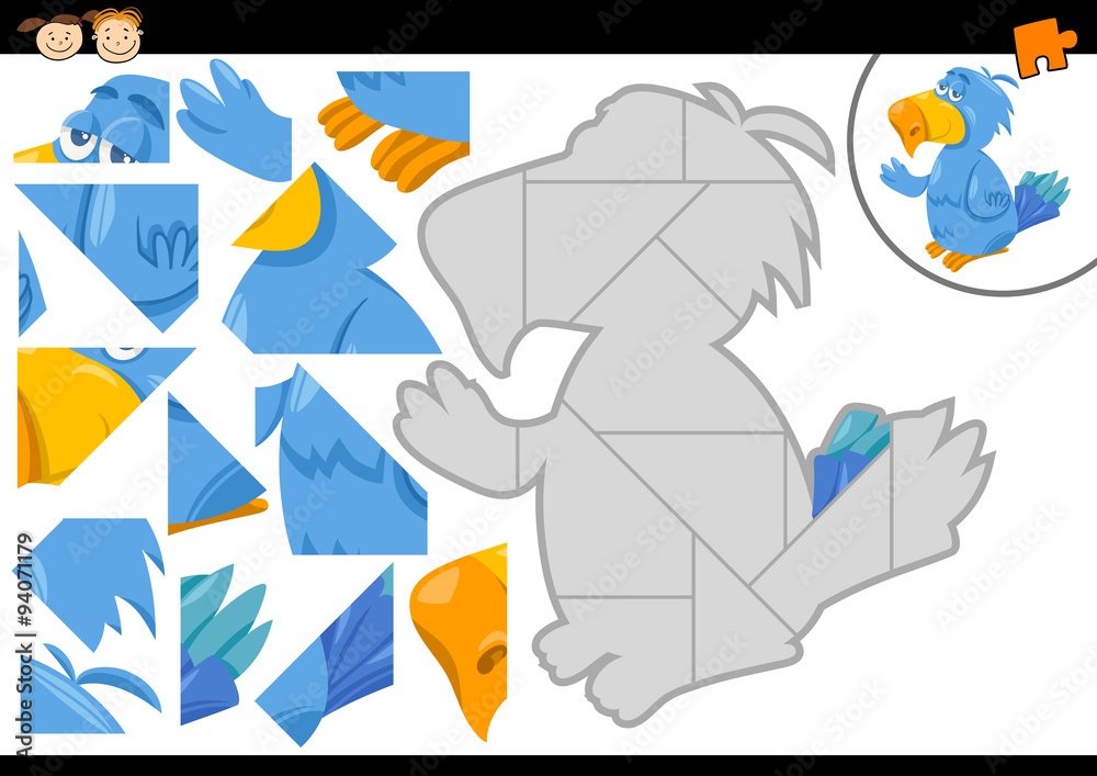 Obraz premium preschool jigsaw puzzle game