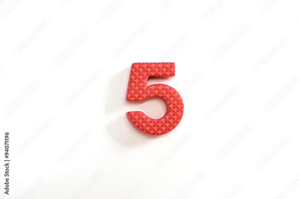 Fototapeta premium Cute and colorful plastic alphabet letter set.