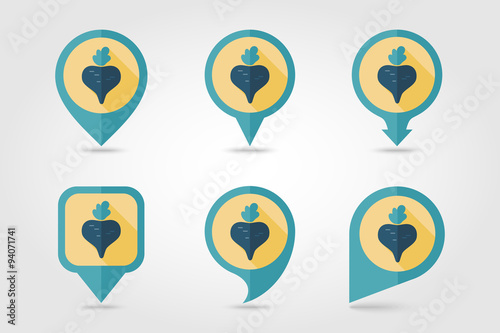 Beet flat icon with long shadow Free Download Beet flat icon with long shadow - GFXLoad