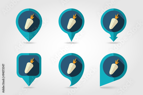 Carrot flat icon with long shadow Free Download Carrot flat icon with long shadow - GFXLoad