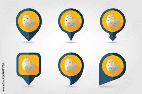 Free Download Potato flat icon with long shadow - GFXLoad