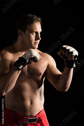 Caucasian male fighter © nanettegrebe