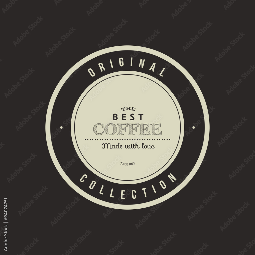 Fototapeta premium Coffee labels