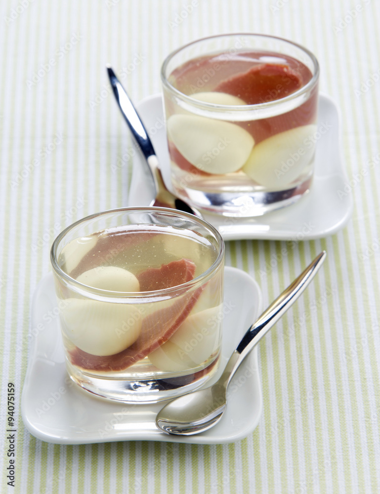 Aspic gastronomes bacon with eggs