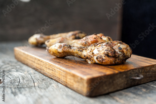 Roasted chicken legs with herbs