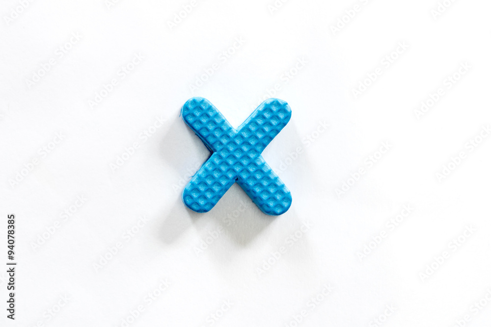 Obraz premium Cute and colorful plastic alphabet letter.