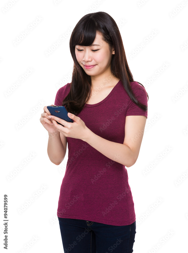 Young Woman use of the cellphone Young Woman use of the cellphone