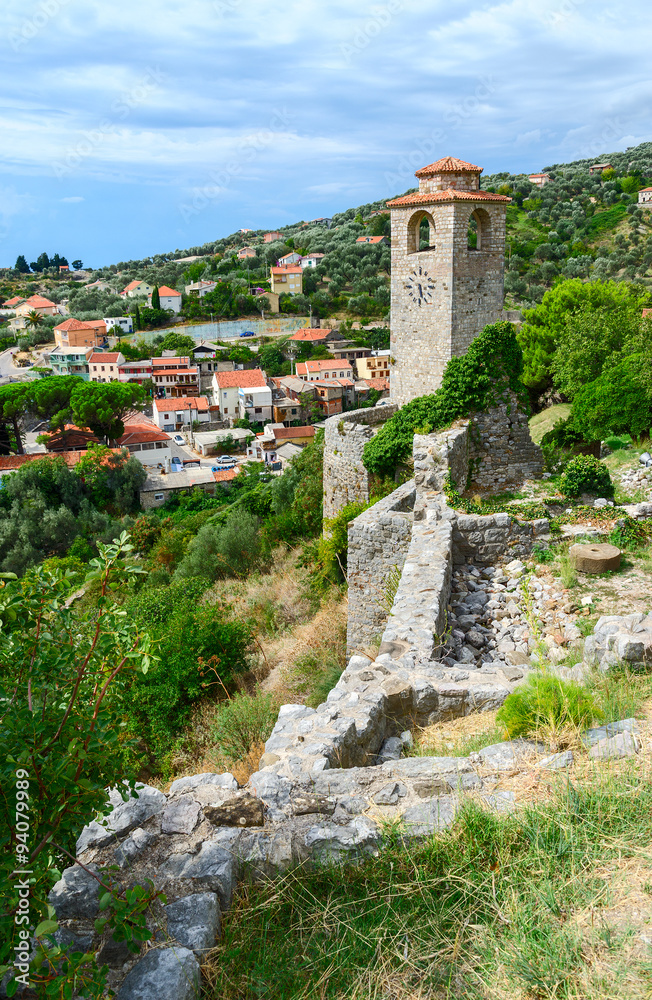The ruins of the Clock tower, Old Bar, Montenegro