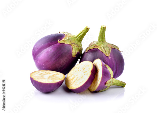 eggplant on white background