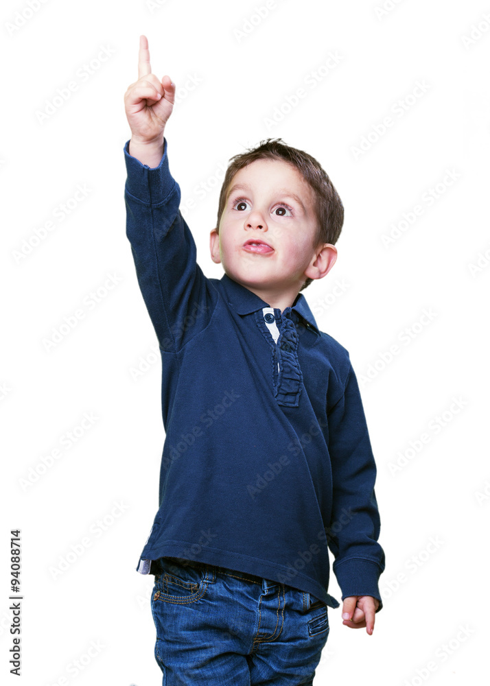 little kid pointing up little kid pointing up