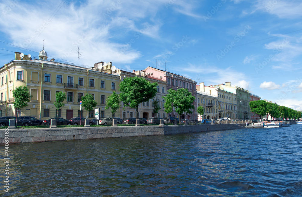 Near the Fontanka river Saint-Petersburg