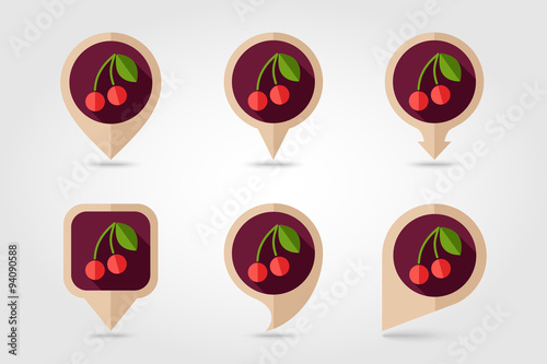 Cherry mapping pins icons