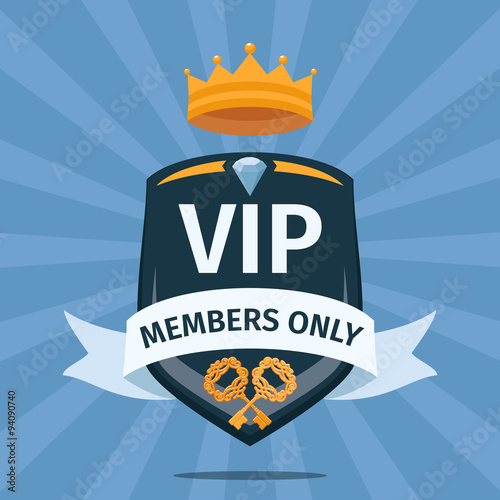 VIP Club members only vector background