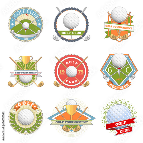 Golf club logo set photo