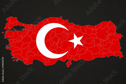Noktalı Türkiye Haritası photo