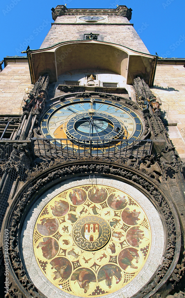 Astronomical Clock (Orloj) in the Old Town of Prague (Czech Republic)
