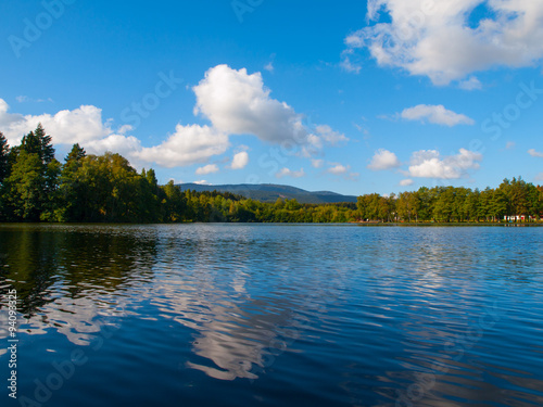 Babylon Pond and Cerchov Mountain in Bohemian Forest © pyty