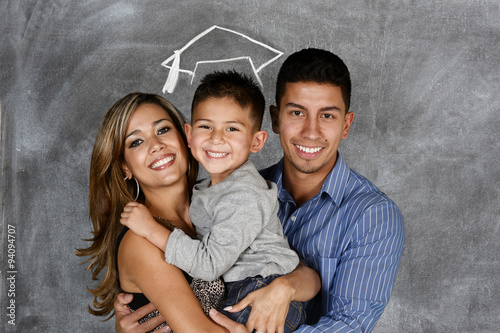 Student With Parents photo