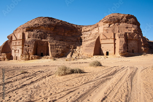 Hegra tombs in Saudi Arabia