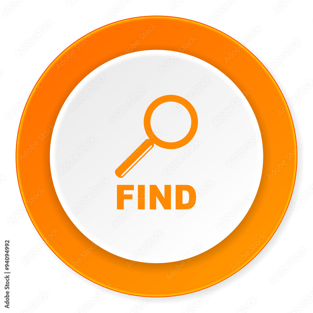 find orange circle 3d modern design flat icon on white background find orange circle 3d modern design flat icon on white background