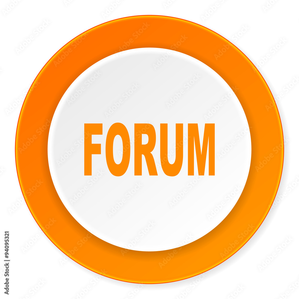 forum orange circle 3d modern design flat icon on white background forum orange circle 3d modern design flat icon on white background