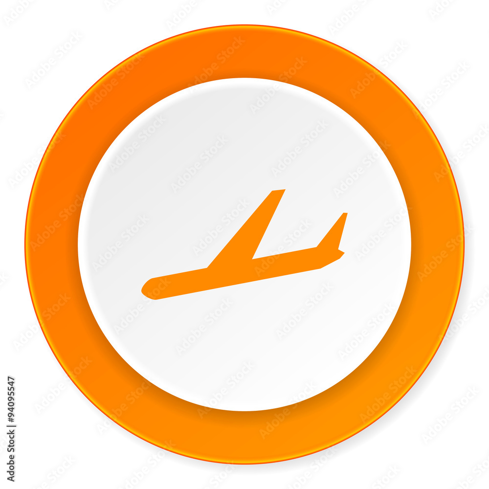 arrivals orange circle 3d modern design flat icon on white background arrivals orange circle 3d modern design flat icon on white background