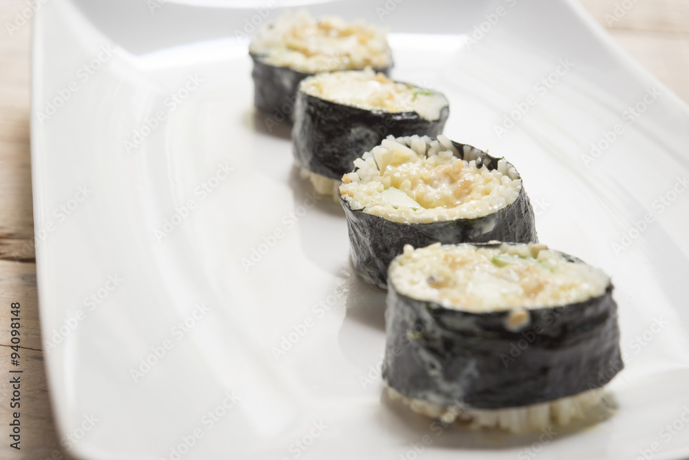 Traditional japanese food, Sushi Traditional japanese food, Sushi
